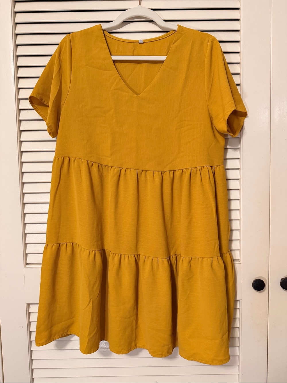 Mustard Yellow Shift Dress - Size M